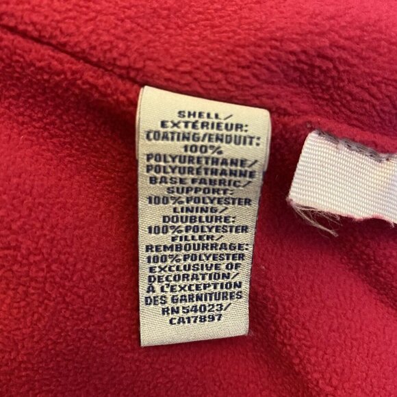 Old Navy Girls Puffer Quilted Vest Size XL Pink Red Sleeveless Lined Pockets EUC - Picture 13 of 13